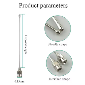 माउस गैस्ट्रिक लैवलेज और पालतू फीडिंग ड्रिप फास्टनरों उत्पाद के लिए 18 ग्राम स्टेनलेस स्टील बॉल सुई - Product Image 6