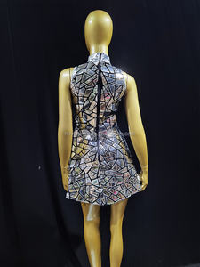 Il Club di taglie forti Novance indossa <span class=keywords><strong>abiti</strong></span> <span class=keywords><strong>da</strong></span> Club con paillettes a specchio Sexy <span class=keywords><strong>Mini</strong></span> <span class=keywords><strong>abiti</strong></span> <span class=keywords><strong>da</strong></span> ballo di fine anno per donne <span class=keywords><strong>abiti</strong></span> <span class=keywords><strong>da</strong></span> <span class=keywords><strong>sera</strong></span> - Product Image 6