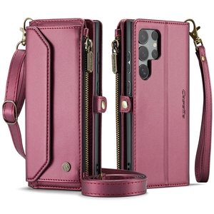 Étui portefeuille pour téléphone étui lanière pour <span class=keywords><strong>Samsung</strong></span> S22/S23FE/S23 Plus/S24 Ultra, pour <span class=keywords><strong>Galaxy</strong></span> S25 étui à main à bandoulière croisée - Product Image 1