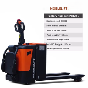 מולך אוטומטי מלא 2 טון חשמלי משאית מזרן חשמלי קטן PTB20-C מלגזות חשמליות הידראוליות - Product Image 6