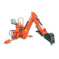 BITSMANN PTO rétrocaveuse pour tracteur tringlerie 3 points utilisation agricole moteur noyau composant Chine fournisseur tracteur rétrocaveuse vente