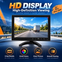 Écran d'affichage multimédia 10,1 pouces avec entrée vidéo multi-ports, lecteur audio, caméra de recul, moniteur pour camion lourd et camping-car