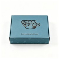 Boîte d'emballage biodégradable pour churros, boîte rectangulaire de qualité alimentaire pour frites avec sauce, vente chaude, boîte à snacks et fast-food