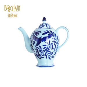 ชุดกาแฟพอร์ซเลนกาน้ำชาเซรามิก1L ความจุขนาดใหญ่หรูหราสำหรับ<span class=keywords><strong>บ้าน</strong></span>และร้านอาหารใช้บริการน้ำชาและกาแฟยามบ่าย - Product Image 1