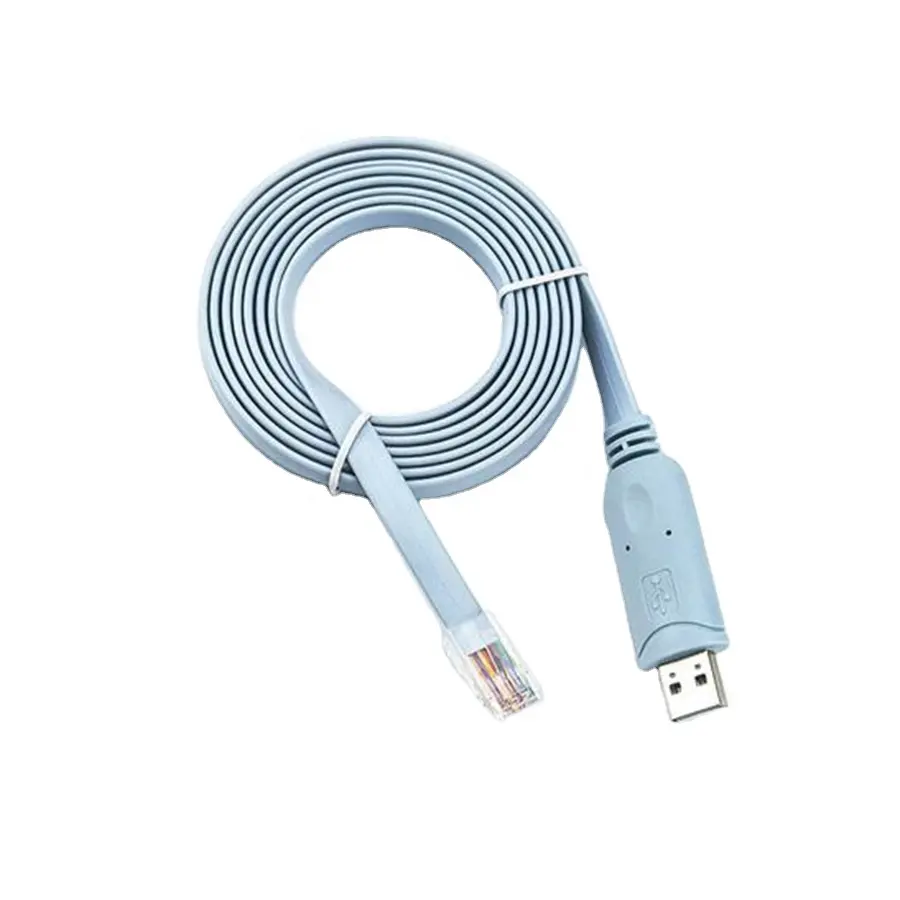 Câble de Console FTDI USB vers RJ45 6 pieds pour Windows 8, 7, Vista MAC Linux RS232