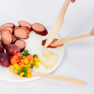 Ensemble de couverts écologiques jetables en bois biodégradable EVEN pour plats à emporter - Product Image 5