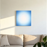 Décoration murale lumineuse effet ciel clair anti-plis, dégradé de couleurs, intensité réglable pour chambre, salon, hôtel, décoration de vacances
