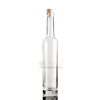 Fabricant Personnalisé Haute Qualité Flint clair Givré 200ml 375ml 500ml Long Cou Grand Maigre Glace Vin Vodka Bouteille en Verre