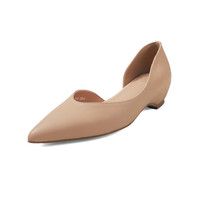 Chaussures compensées en cuir véritable pour femmes, style coréen, à enfiler, respirantes, tendance, semelle intermédiaire en bois, antidérapantes