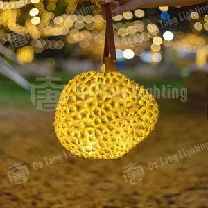 Sculpture lumineuse à motif de durian, LED IP65, pour décoration extérieure de jardin, parc, pelouse - Product Image 5