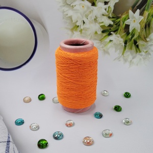เส้นด้ายไนลอนแบบม้วนเคลือบใยฝ้าย  เส้นด้ายแฟนซีผสมสำหรับงานถักและเย็บ  เส้นด้ายไนลอนแบบม้วนสำหรับถักถุงมือตามสั่ง - Product Image 5