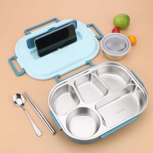 Fiambrera Bento de acero inoxidable de alta calidad HOMEPLANET, contenedor de comida caliente, contenedor de comida duradero, acero inoxidable para adultos y oficina - Product Image 5