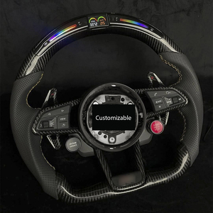 <span class=keywords><strong>Volante</strong></span> de Carbono con Luz LED y Botón de Arranque <span class=keywords><strong>S</strong></span>-<span class=keywords><strong>Line</strong></span> para <span class=keywords><strong>Audi</strong></span> Q8 SQ8 A3 <span class=keywords><strong>A4</strong></span> B9 A5 B8 A6 C7 A7 S3 S4 RS3 RS5 RS7 RS6 C8 - Product Image 1