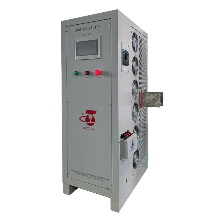 High Power 15V 5000A 75KW Plating Rectifier for Nickel Alloy Chrome Zinc Coppler Sliver Gold Metal Surface Treatment Rectifier