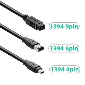 สายเคเบิล <span class=keywords><strong>FireWire</strong></span> 800 - <span class=keywords><strong>FireWire</strong></span> <span class=keywords><strong>400</strong></span> แบบ 9 พิน ต่อ 9 พิน, 6 พิน, 4 พิน และ 6 พิน ต่อ 4 พิน แบบ ILink IEEE 1394B - Product Image 2