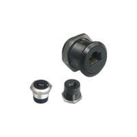 Conector de Panel Tipo D RJ45 WLMK, Conector de Datos Hembra Cat5e/Cat6, Conector de Red para Gabinete/Panel, Aleación de Zinc DIMUD PCB