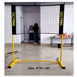 Portatile <span class=keywords><strong>Mini</strong></span> <span class=keywords><strong>Pickleball</strong></span> pratica rete 4*3 ft regolabile altezza Set up rapido Design leggero e resistente - Product Image 3