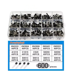 600 pezzi a-92 transistor diodo 15 ciascuno 402n2222-s9018 totale 600 - Product Image 2