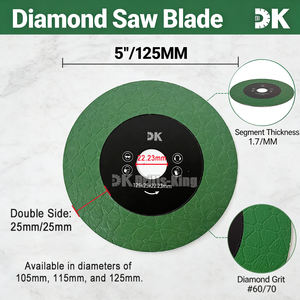 Disque de coupe diamanté 5''/125 mm, lame de meulage pour <span class=keywords><strong>carrelage</strong></span>, lame de scie diamantée pour la coupe et le meulage du granit, du marbre et de la céramique - Product Image 3