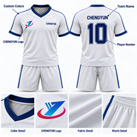 Maillot de football personnalisé uni couleur unie, sublimation intégrale, uniforme d'équipe de football, club OEM