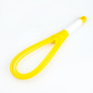 <span class=keywords><strong>Fouet</strong></span> torsadé de 11.5 pouces Ballon 2 en 1 et <span class=keywords><strong>fouet</strong></span> <span class=keywords><strong>plat</strong></span> Fil d'acier enduit de silicone Gadgets de <span class=keywords><strong>cuisine</strong></span> en silicone - Product Image 2