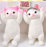 Jouet anti-stress en TPR simulé pour chat, doux et confortable, nouveauté pour enfants, jouet souple réduisant l'anxiété, vente en gros d'usine