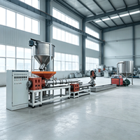 Granulateur automatique mini à deux étages pour le recyclage de plastique PE/PP par procédé sec, pour l'extrusion de filaments et la fabrication de granulés
