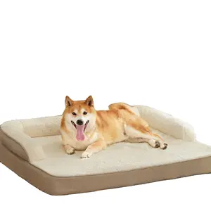 2023 New Style Ortho pä discher Memory Foam Doppel kissen Langlebig Custom Faltbar Wasserdicht Wasch bar XXL Luxus hund