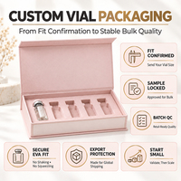 Boîte d'emballage personnalisée pour flacons de peptides de 3 ml, 5 ml, 10 ml avec insert en mousse EVA, logo personnalisé
