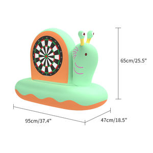 फुलाया हुआ स्क्रिल डर्ट बोर्ड के बच्चों मजेदार पूल फ्लोट्स खिलौने गेंद टॉस वेलक्रो थ्रो डार्ट्स खेल इंफ्लेटेबल लक्ष्य - Product Image 4