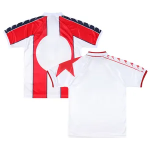 लाल स्टार बेलग्रेड रेट्रो प्रशंसक संस्करण शर्ट के थाई संस्करण क्लासिक शर्ट के लंबे आस्तीन फुटबॉल सूट कस्टम पुरुषों