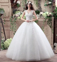 NDC10047 Nouvelle Robe de Mariée Simple à Col en V Sans Manches Grande Taille Style Rétro Été
