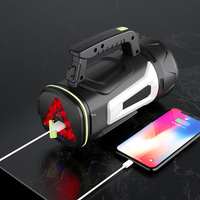 Lampe torche LED rechargeable d'urgence, projecteur portatif multifonction, indice de protection IP33, 500LM, angle de faisceau de 120°, vente chaude