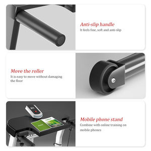 Treadmill mekanis Gym Rueda, Treadmill rumah lari bantalan berjalan multifungsi Manual dapat dilipat dengan perisai 123 - Product Image 6