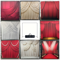Support de toile de fond personnalisé en tissu tendu 8x8ft 7*7ft pour photographie, mariage, scène et stand d'exposition pour salon professionnel