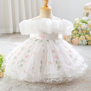 Vestito da Fata con Fiori Rosa <span class=keywords><strong>per</strong></span> Bambine, Abito da Principessa <span class=keywords><strong>per</strong></span> Neonata, Vestito da Sera <span class=keywords><strong>per</strong></span> Matrimonio, Abbigliamento <span class=keywords><strong>per</strong></span> Bambine, Abiti da Festa <span class=keywords><strong>per</strong></span> Ragazze, Vendita all'Ingrosso - Product Image 3