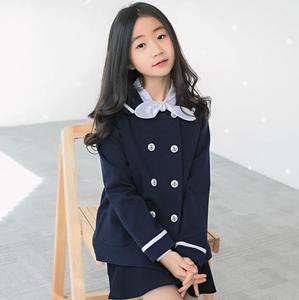 Pulls d'uniforme scolaire tricotés à la main pour enfants, costumes d'affaires pour filles - Product Image 1