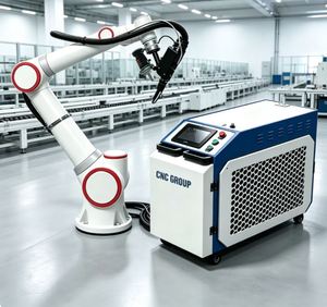 Robot de soudage laser collaboratif sans programmation, bras de soudeur industriel à fonctionnement automatique, soudage laser de l'acier inoxydable et du carbone - Product Image 1
