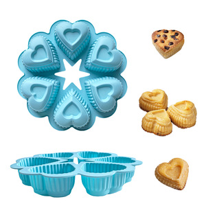 <span class=keywords><strong>Moule</strong></span> à gâteau <span class=keywords><strong>en</strong></span> <span class=keywords><strong>forme</strong></span> <span class=keywords><strong>de</strong></span> cœur à 6 cavités <span class=keywords><strong>de</strong></span> haute qualité et écologique - Product Image 1