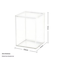 Boîte de présentation transparente en acrylique personnalisée pour collection, vente directe d'usine, nouveaux produits personnalisés très demandés