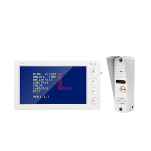 Kit de vidéophone réglable avec écran TFT 7 pouces, conception résistante aux intempéries, installation facile, moniteur LCD, volume et luminosité réglables - Product Image 3