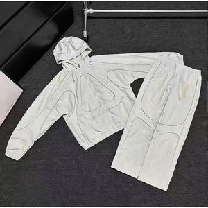 טראקסוט מחזיר אור קל משקל, איכותי, מעיל רוח עם פסים, רוכסן, מכנסיים ישרים, זוהר, יוניסקס - Product Image 4