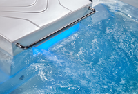 Großer Outdoor-Schwimmtrainer aus Acryl mit Spa-Massagefunktion für Partys