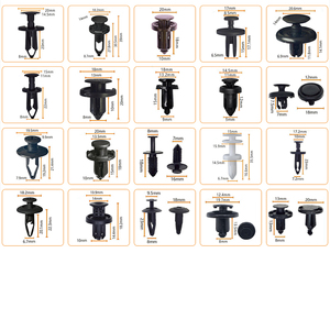 Haute qualité 120 pièces pièces automobiles nouvelles attaches automobiles <span class=keywords><strong>tapis</strong></span> Clips de <span class=keywords><strong>fixation</strong></span> garde-boue doublure Rivet <span class=keywords><strong>voiture</strong></span> plastique retenue pare-chocs Clips - Product Image 3