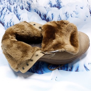 Botas de Nieve Forradas de Piel de Oveja, Impermeables, Antideslizantes, Unisex, para Exteriores, Cálidas, de Algodón, con Tacón Bajo, para Clima Frío - Product Image 4