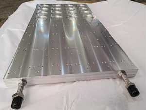 Nhôm tấm kim loại tùy chỉnh chất lỏng lạnh tấm cho công suất cao 1500W <span class=keywords><strong>IGBT</strong></span> mô-đun nước làm mát tản nhiệt - Product Image 4