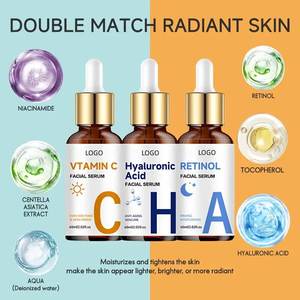 Glowing Plump Anti-Aging pour Essence Set Vitamine C pour Rétinol Centella Jour et Nuit Blanchiment Rétrécir les Pores 60ml Face Target - Product Image 4