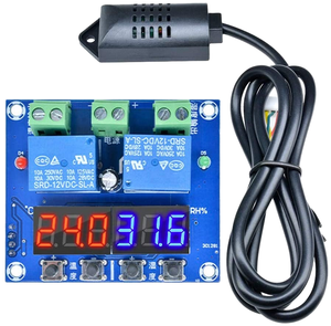 เทอร์โมสตัทดิจิตอล ไฮโกรสแตท ตัวควบคุมอุณหภูมิและความชื้น XH-M452 110V/220V/12V ไฮโกรมิเตอร์ เครื่องควบคุมอุณหภูมิในตู้เพาะเชื้อ พลาสติก - Product Image 1