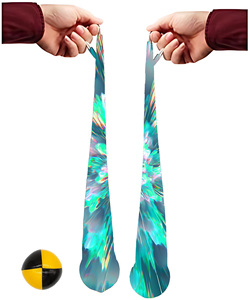 Đuôi Dài Flick Bóng Sock Hình Đàn Hồi Mềm Polyester POI Sóng Kéo Tay Kỹ Năng Juggling Quay Liên Hệ Đảng Trang Trí - Product Image 1