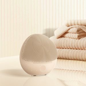 Brosse nettoyante faciale rechargeable par USB, silicone de luxe, vibration sonique, étanche, soin de la peau - Product Image 4